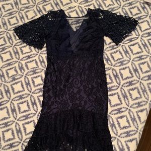 COPY - Women’s Navy Blue Lace MermAid fit dress!